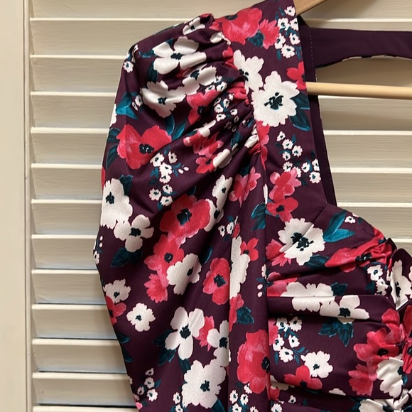 For Love And Lemons Penny Blouse in Fuchsia, Size XSmall - Picture 6 of 16